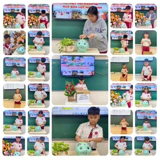 Ảnh của Học sinh một trường học ở Đắk Lắk ủng hộ hơn 550 triệu cho trường vùng bão lũ